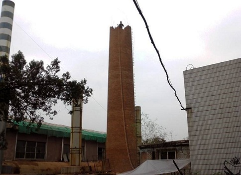 四川煙囪人工拆除作業(yè)的施工步驟及安全技術(shù)