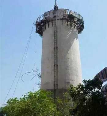 高平瀏陽煙囪拆除