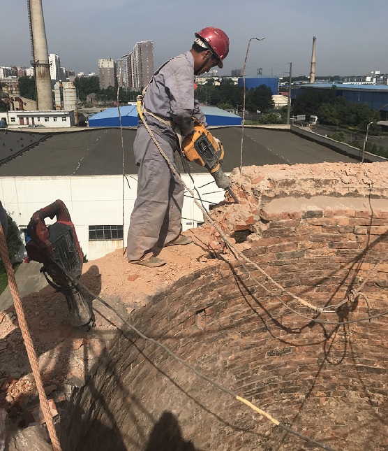 東興煙囪拆除施工安全保證措施
